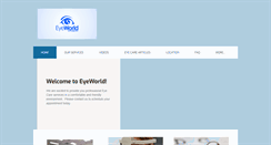 Desktop Screenshot of eyeworldoptometry.com