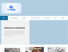 Tablet Screenshot of eyeworldoptometry.com